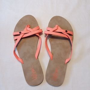 Coral Criss-Cross Volcom Sandals!